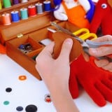 手作り おもちゃ はさみ フェルト 布