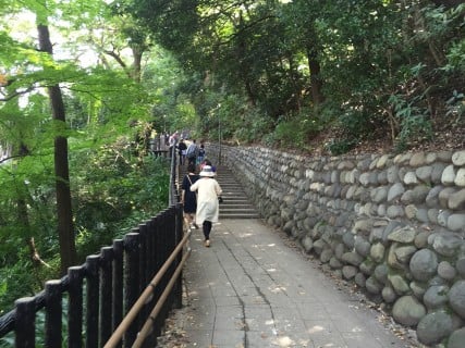 飛鳥山公園　階段　坂道　