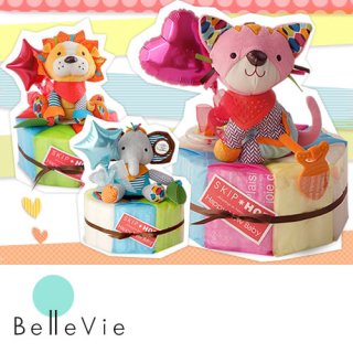 要出典 おむつケーキ 人気 おしゃれ アクティビティトイ ラウンド おむつケーキ