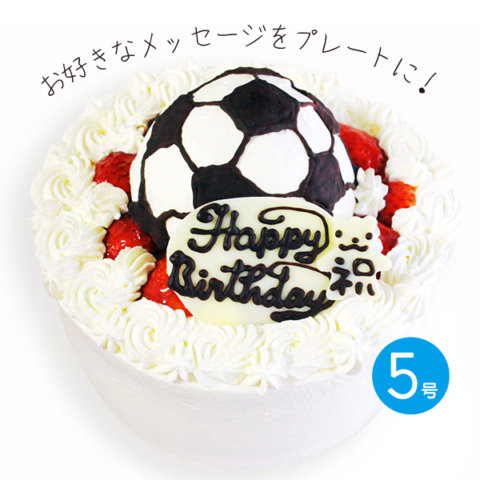 要出典 こどもの日 サッカーボールの立体 デコレーションケーキ