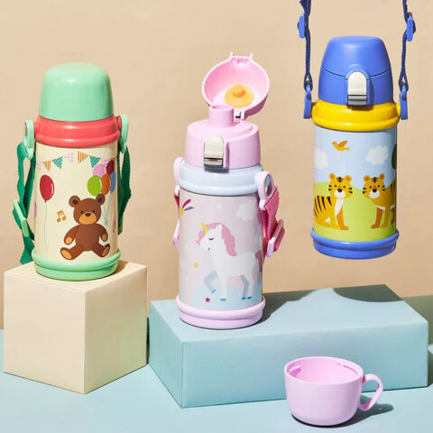 要出典 子供 水筒 ドウシシャ 水筒 キッズボトル 2WAY