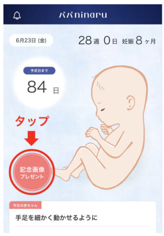 パパninaru　記念画像DL方法