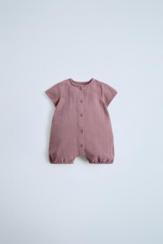 要出典 ZARA ベビー服 テクスチャー ロンパース