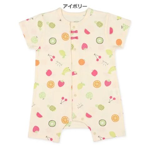 要出典　お知らせ　西松屋　夏服　天竺フルーツだらけ半袖プレオール　