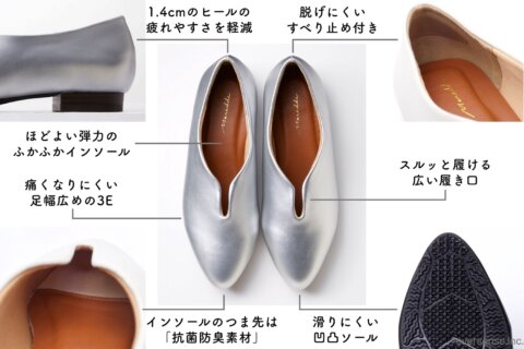おしらせ フェリシモ コラボ フラットシューズ2