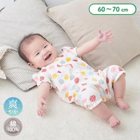 要出典　おしらせ　西松屋　ヨーヨー風船半袖プレオール
