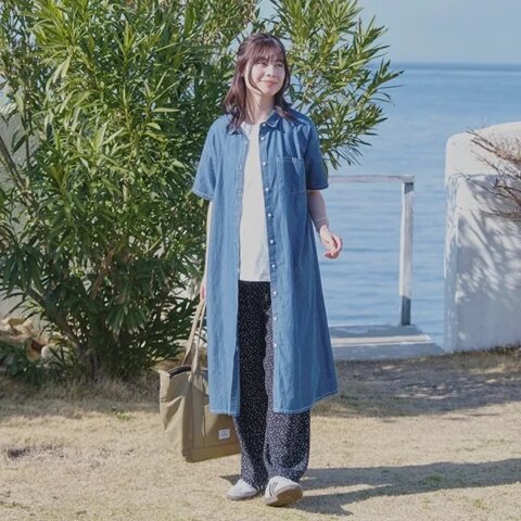 要出典　おしらせ　西松屋　マタニティ　おなかゴムなしレーヨンドット柄ワイドパンツ