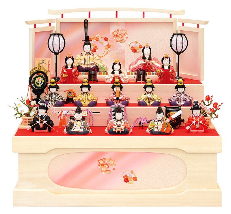 可愛い雛飾り　五人飾り　巾70㎝位前後で飾れる 可愛い雛飾り 五人飾り 巾70㎝位前後で飾れる 【公式通販】