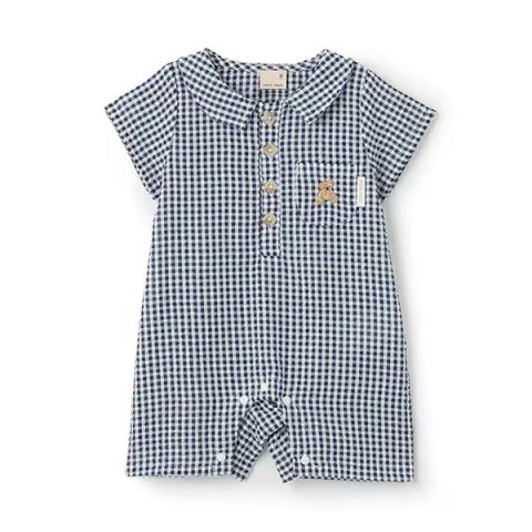 要出典 baby お知らせ プティマイン 半袖シャツカバーオール