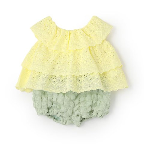 要出典 baby お知らせ プティマイン レースチュニックセットアップ