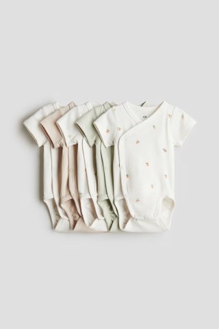 要出典　H&M　ベビー服　コットンボディスーツ 5枚セット