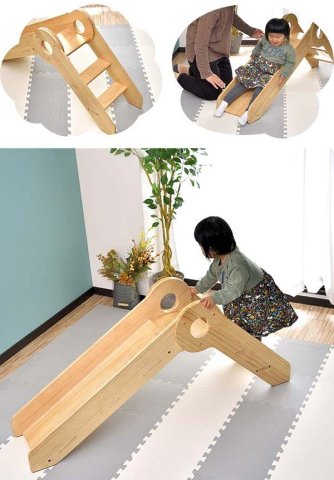 要出典 滑り台 木製すべり台
