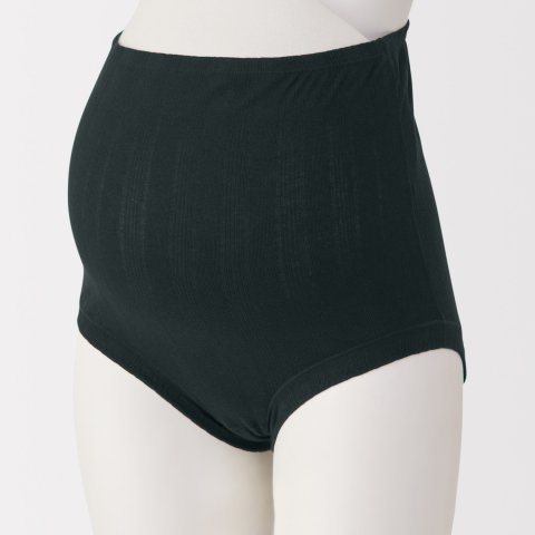 要出典 無印良品 マタニティライン マタニティ シルク混パターンメッシュショーツロングタイプ