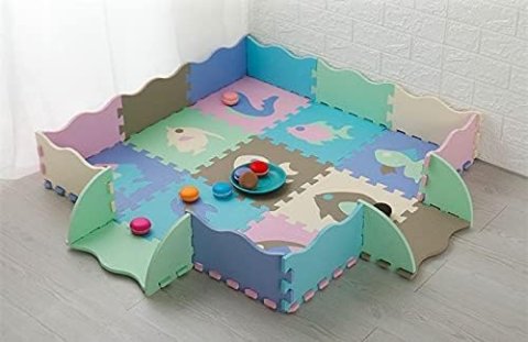 要出典 ベビーマット ジョイントマット 子ども用 クロールマット