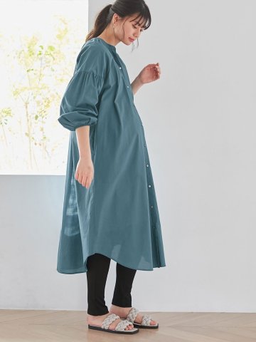 要出典 マタニティワンピース エンジェリーベ コットンローン 2WAYボリュームスリーブワンピース