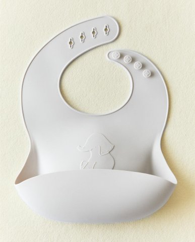 要出典　おしらせ　 ZARA HOME　離乳食グッズ　ベビー シリコン ゾウ よだれかけ
