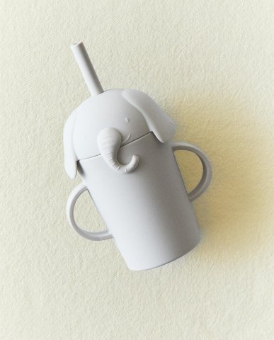 要出典　おしらせ　 ZARA HOME　離乳食グッズ　エレファント キッズ ストロータンブラー