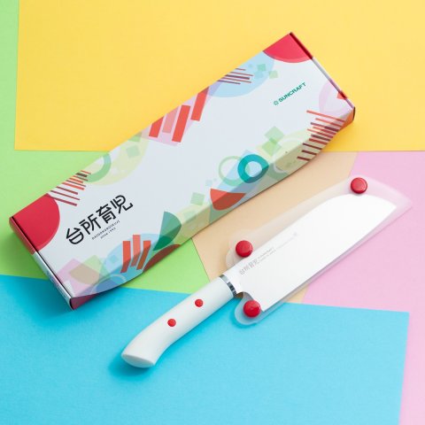 要出典 子ども用包丁 サンクラフト 台所育児 子ども用包丁 カバー付き