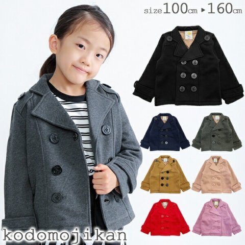要出典 キッズアウター  女の子 kodomojikan キッズ ピーコート