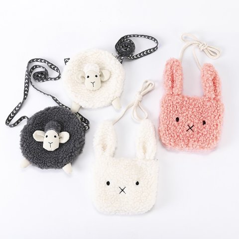 要出典 子ども ポシェット ラベリー もこもこポシェット