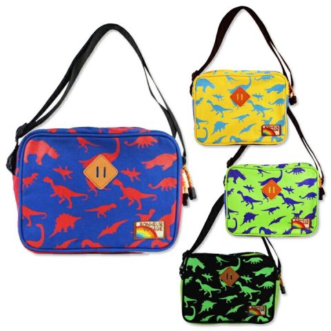 要出典 子ども ポシェット ショルダーバッグ 恐竜柄