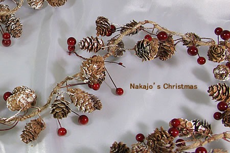要出典 クリスマスガーランド クリスマス パインコーンガーランド