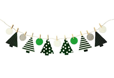 要出典 クリスマスガーランド クリスマスガーランド フェルト