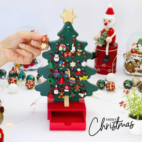要出典 アドベントカレンダー マークス 木製 アドベントツリー