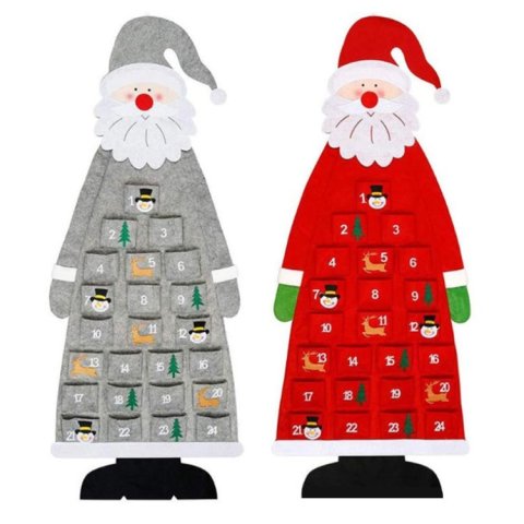 要出典 クリスマスフェルトアドベントカレンダー サンタクロース