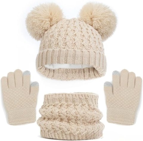 要出典 子ども 手袋 キッズ 帽子 手袋 マフラー 3点セット