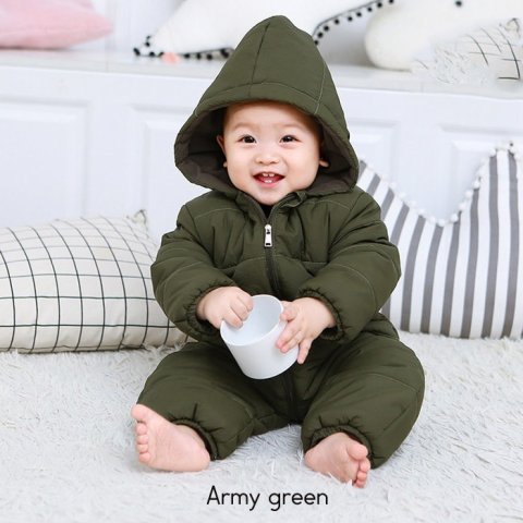 要出典 ベビージャンプスーツ フード付き ジャンプスーツ