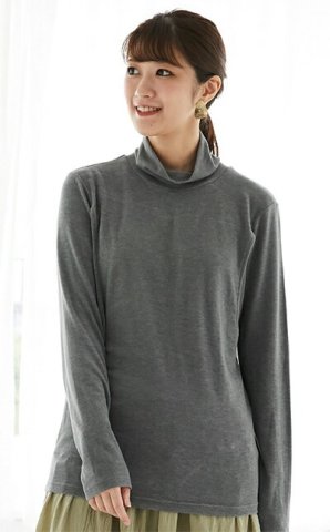 要出典 授乳服 長袖 モーハウス タートルウォームロンT