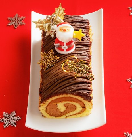 要出典  クリスマスケーキ プランタンブランby花月堂 ノエル生ショコラモンブランロール