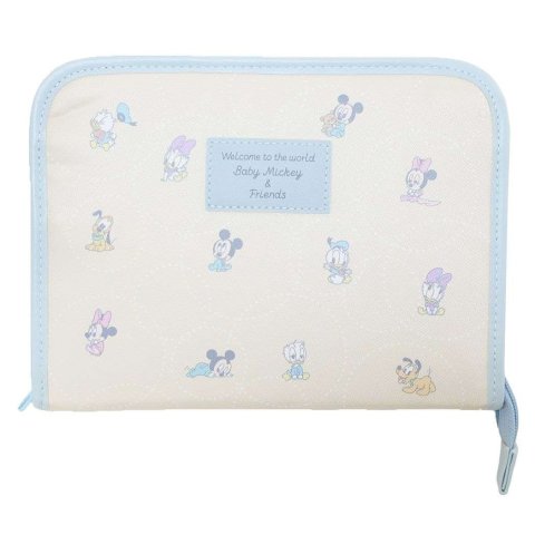 要出典 母子手帳ケース ベビーミッキー＆フレンズ 母子手帳ケース ファスナージャバラマルチケース