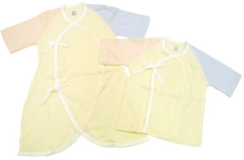 要出典 赤ちゃん用肌着 マムマム 3配色 ベビー肌着セット（短肌着＋コンビ肌着）
