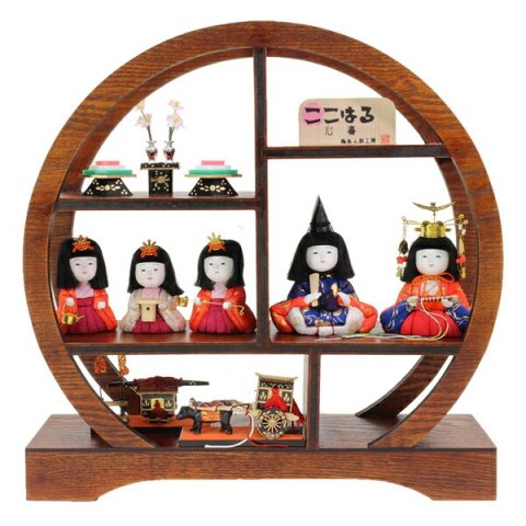 要出典 雛人形 秀光人形工房 平飾り五人 ここはる