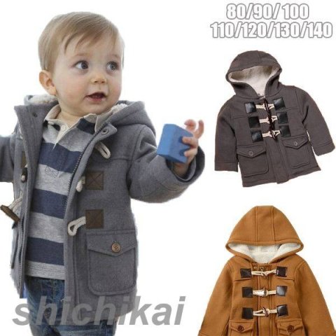 要出典 キッズダッフルコート 裏起毛 キッズ ダッフルコート