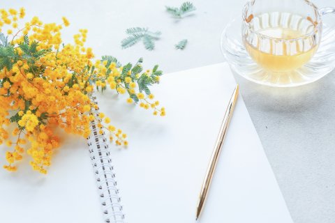 ノート　日記　お茶