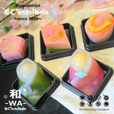 要出典 ひな祭り お菓子 船橋屋 瀬止凡 ひな祭り 彩 上生菓子 5個入