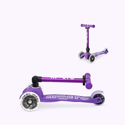 要出典 子ども用 キックボード マイクロスクーター ミニ マイクロ 折りたたみ デラックス LED