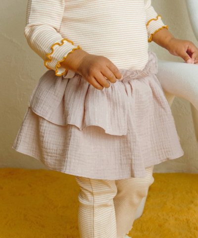 要出典 3COINS スリコ ベビー服 ガーゼスカート