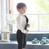 要出典 入園式 男の子 服装 グラッティス ネクタイ付ポロシャツ
