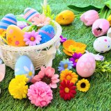 イースター 卵 春 チューリップ