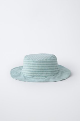 要出典 baby お知らせ ベビー帽子 ZARA ストライプ柄バケットハット