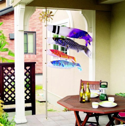 要出典 こいのぼり 秀光人形工房 室内用 金箔綾織り鯉のぼり