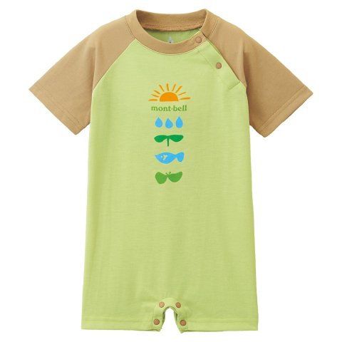 要出典 お知らせ baby タフなベビー服 モンベル WIC.ショートスリーブ ロンパース