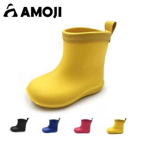 要出典 キッズ レインブーツ AMOJI キッズレインシューズ ショート丈