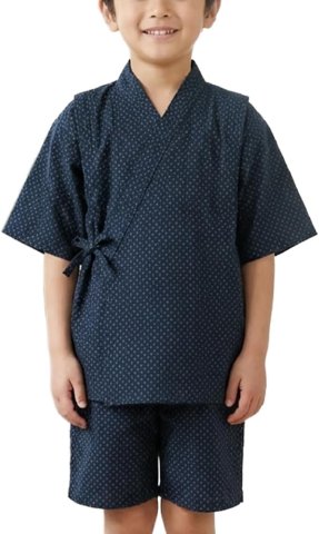 要出典  男の子 甚平 あい藍 日本製 甚平