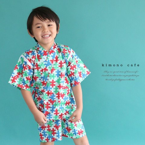 要出典  男の子 甚平 kimono cafe 甚平