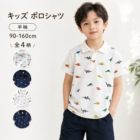要出典 ポロシャツ キッズ キッズポロシャツ 全4柄